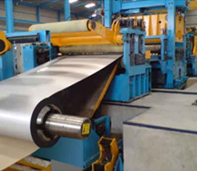 Steel cut to length machine