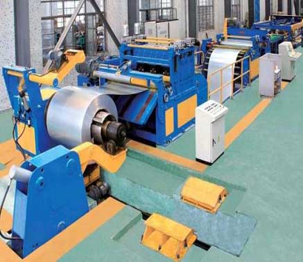 Steel cut to length machine